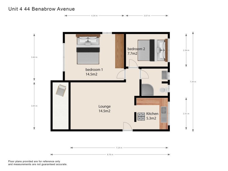 4/44 Benabrow Avenue, Bongaree QLD 4507 Floorplan