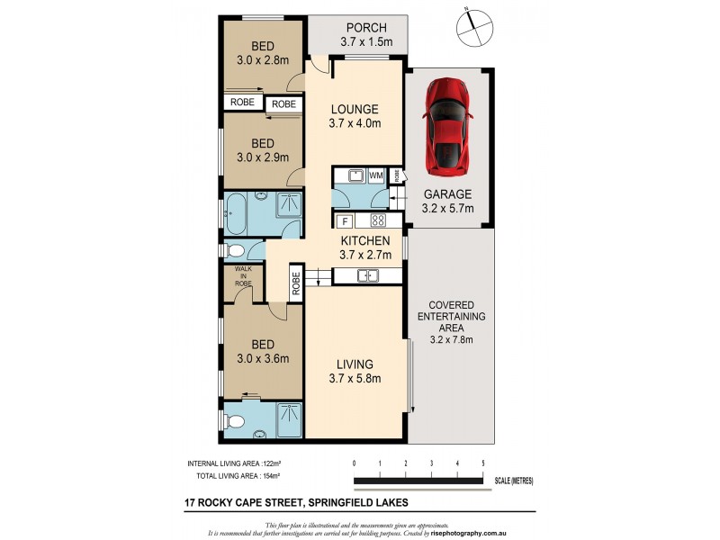 17  Rocky Cape Street, Springfield Lakes QLD 4300 Floorplan