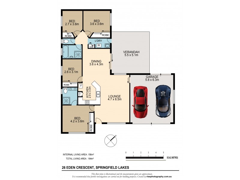 26 Eden Crescent, Springfield Lakes QLD 4300 Floorplan