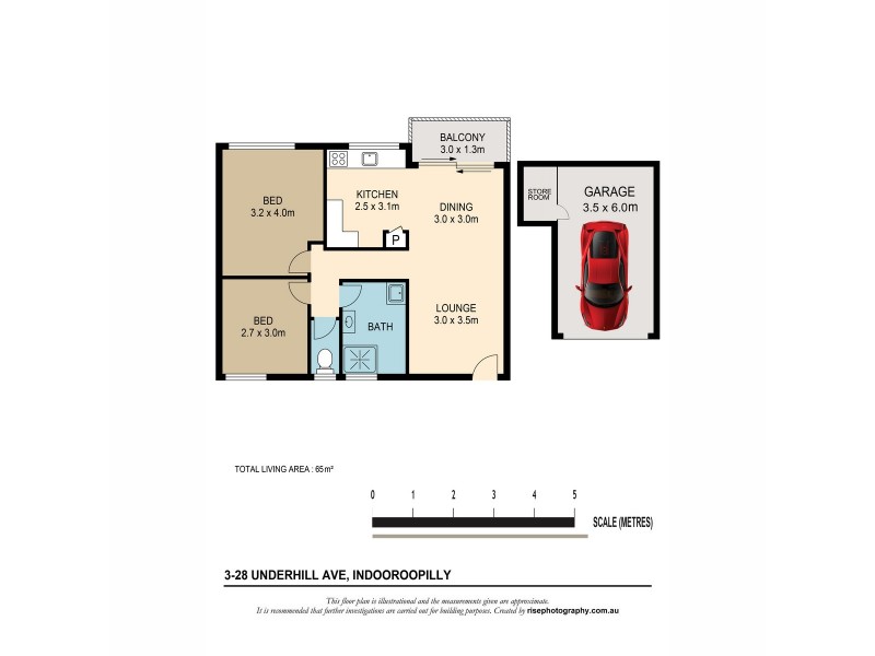 3/28 UNDERHILL Avenue, Indooroopilly QLD 4068 Floorplan