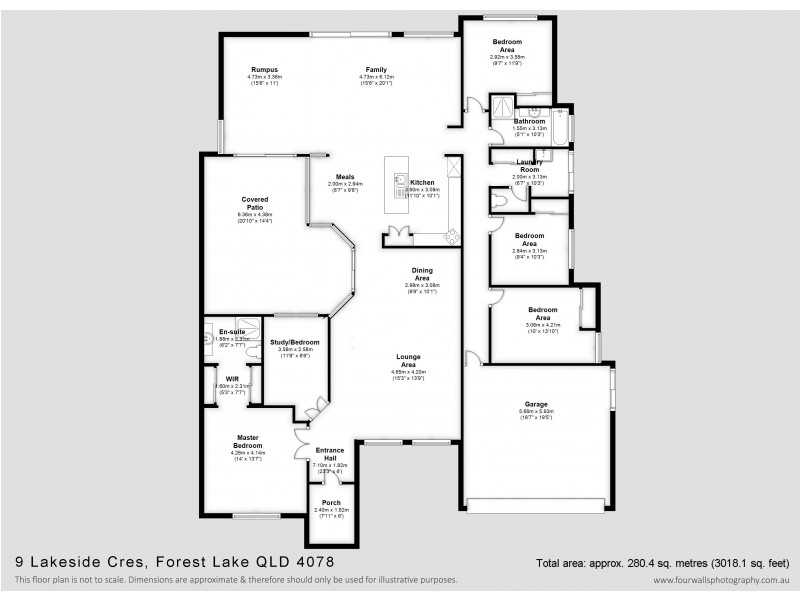 9 Lakeside Cr, Forest Lake QLD 4078 Floorplan
