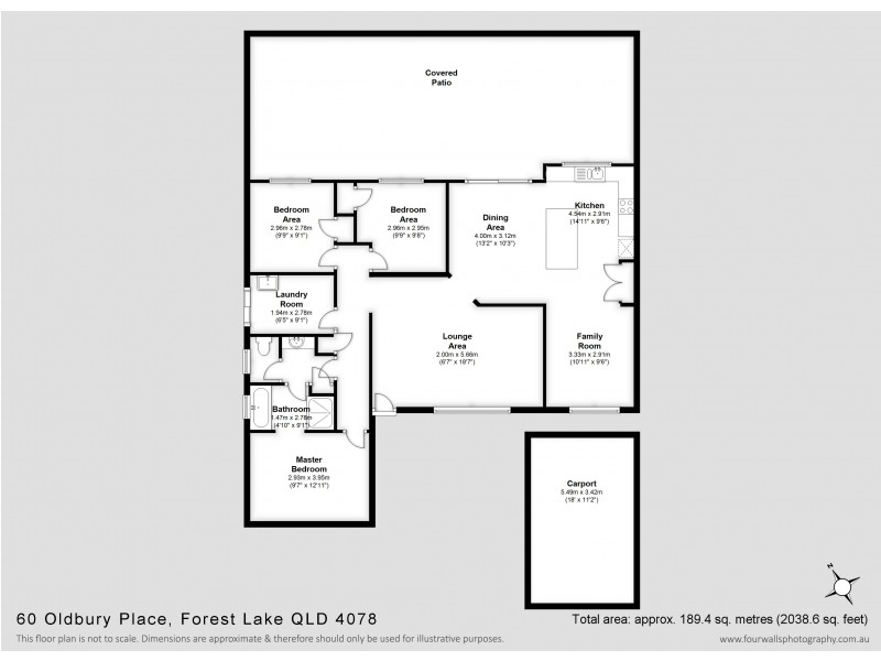 60 Oldbury Pl, Forest Lake QLD 4078 Floorplan