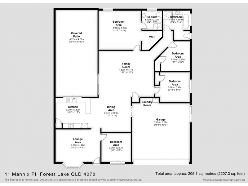 11 Mannix Pl, Forest Lake QLD 4078 Floorplan