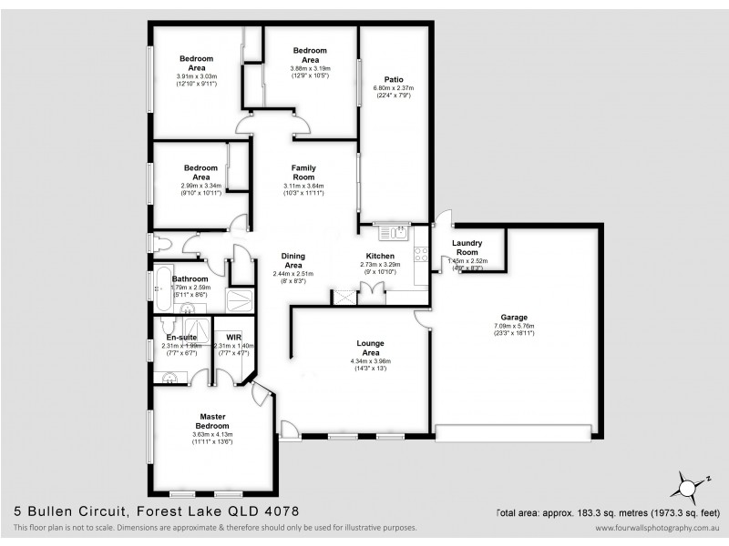 5 Bullen Cct, Forest Lake QLD 4078 Floorplan