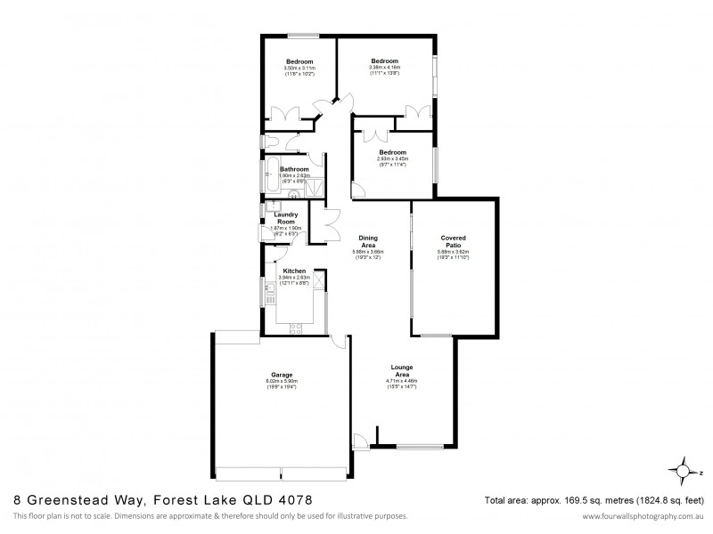 8 Greenstead Way, Forest Lake QLD 4078 Floorplan