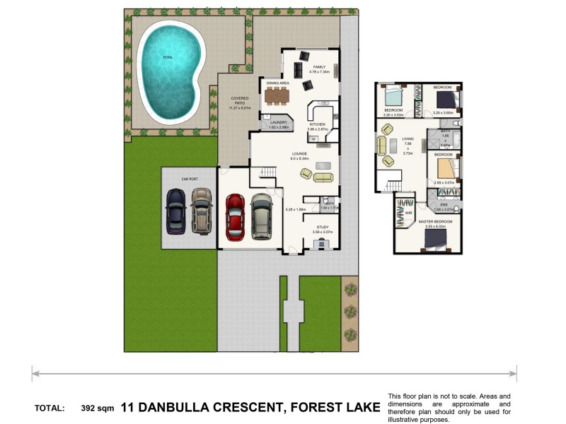 11 Danbulla Cr, Forest Lake QLD 4078 Floorplan