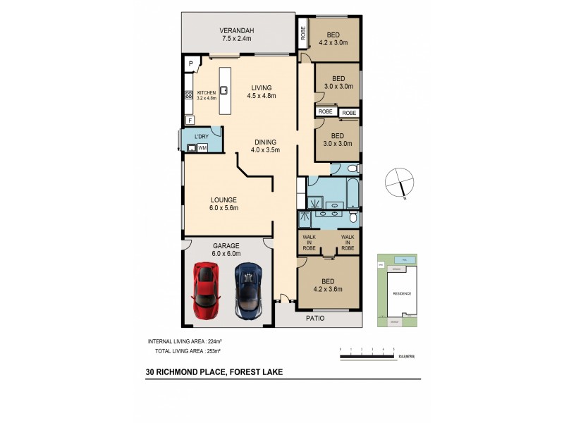 30 Richmond Pl, Forest Lake QLD 4078 Floorplan