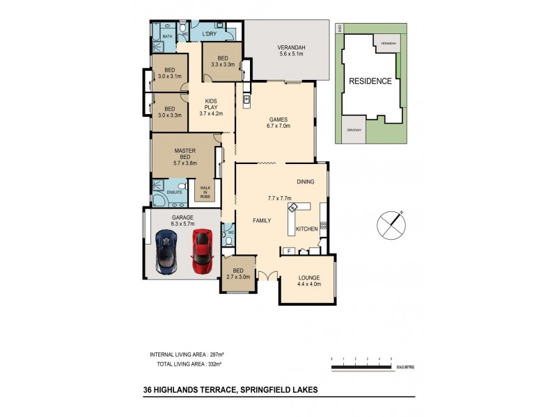 36 Highlands Terrace, Springfield Lakes QLD 4300 Floorplan