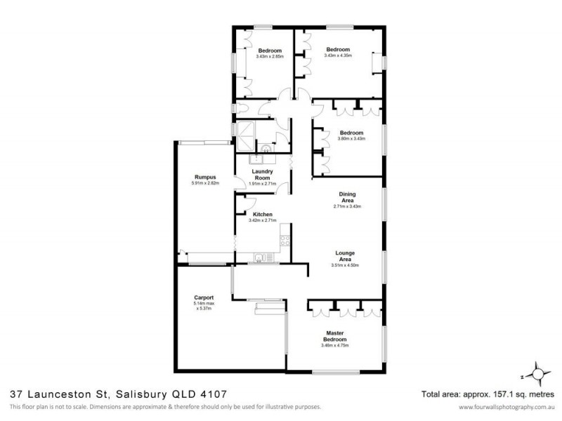 37 Launceston Street, Salisbury QLD 4107 Floorplan