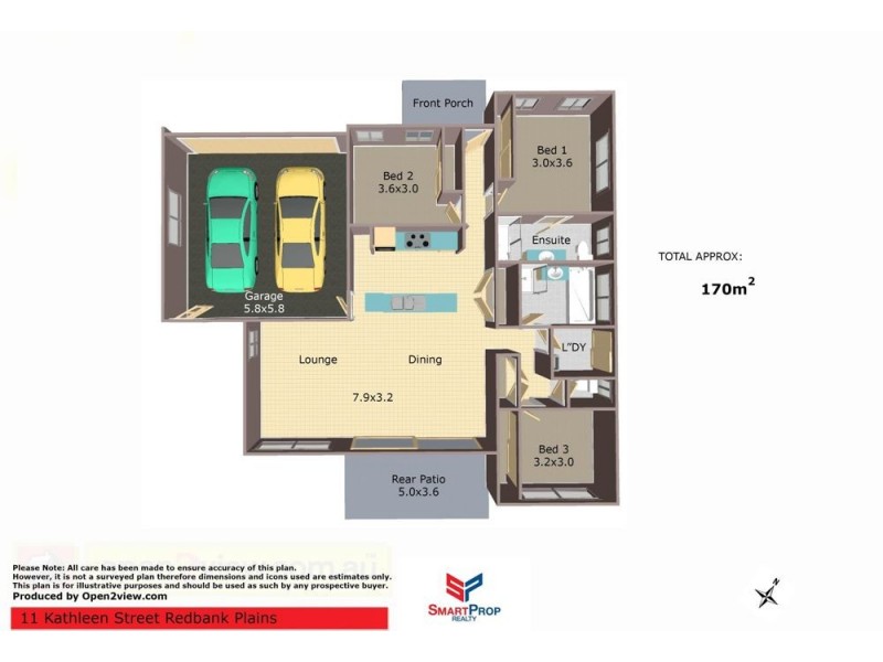 11 Kathleen Street, Redbank Plains QLD 4301 Floorplan