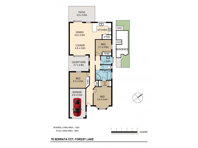 78 Serrata Cct, Forest Lake QLD 4078 Floorplan
