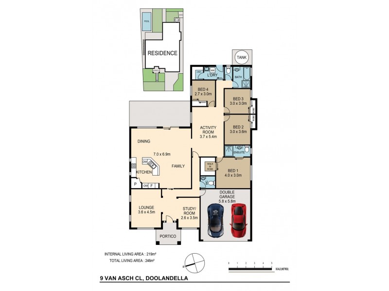 9 Van Asch Cl, Doolandella QLD 4077 Floorplan