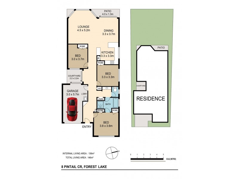 8 Pintail Cr, Forest Lake QLD 4078 Floorplan