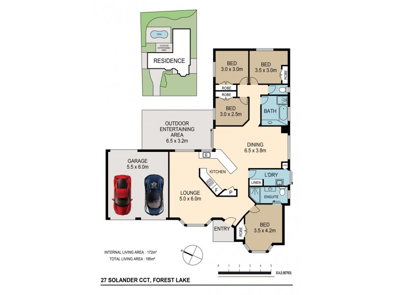 27 Solander Cct, Forest Lake QLD 4078 Floorplan