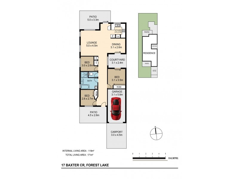 17 Baxter Cres, Forest Lake QLD 4078 Floorplan