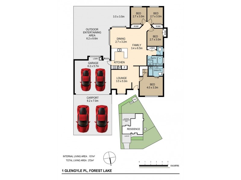 1 Glengyle Place, Forest Lake QLD 4078 Floorplan
