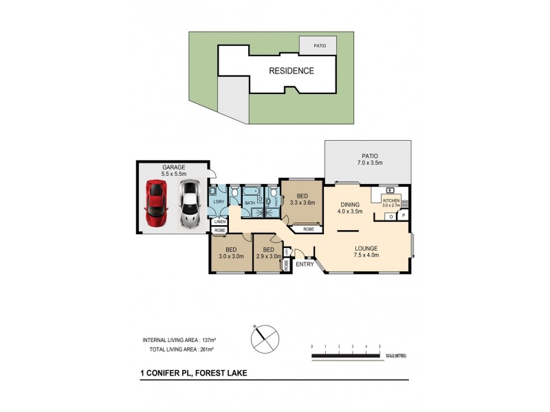1 Conifer Pl, Forest Lake QLD 4078 Floorplan