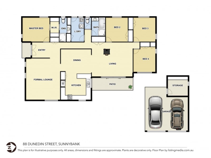 88 Dunedin Street, Sunnybank QLD 4109 Floorplan