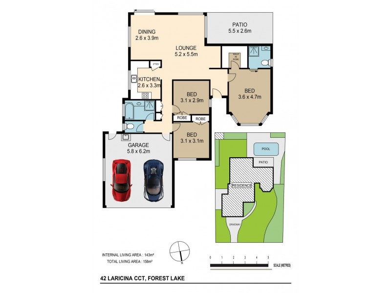 42 Laricina Cct, Forest Lake QLD 4078 Floorplan