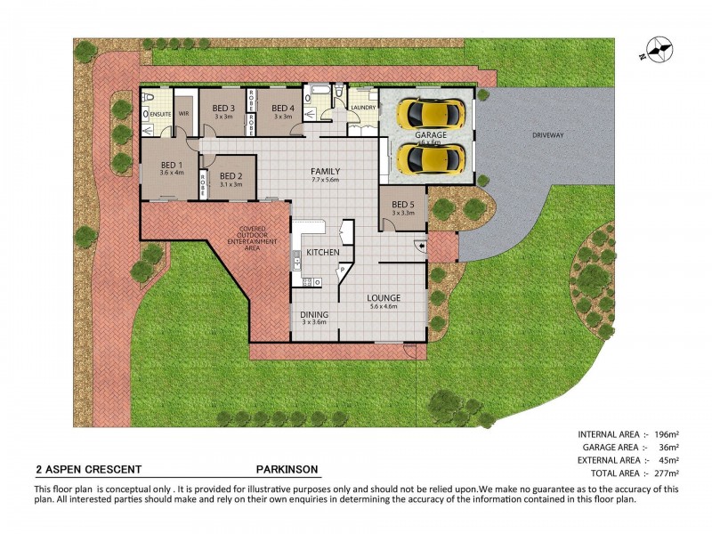 2 Aspen Crescent, Parkinson QLD 4115 Floorplan