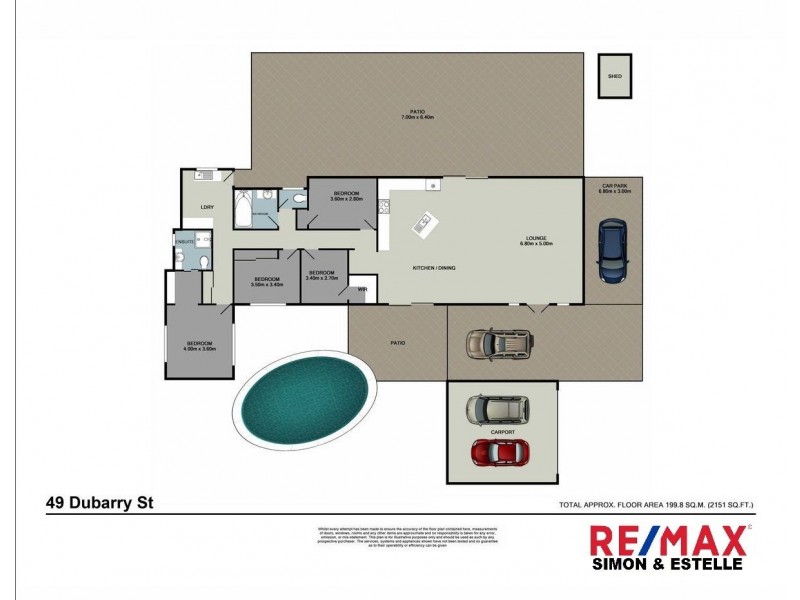49 Dubarry Street, Sunnybank Hills QLD 4109 Floorplan