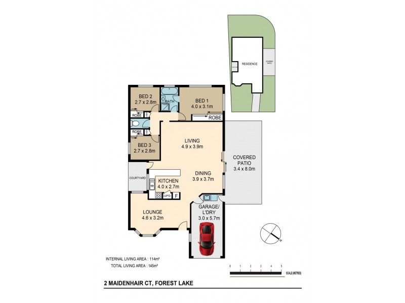 2 Maidenhair Ct, Forest Lake QLD 4078 Floorplan