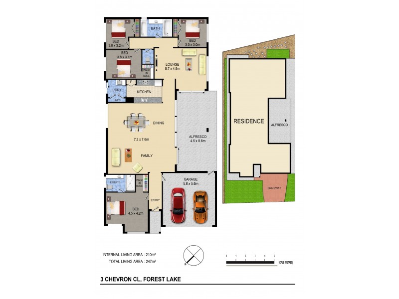 3 Chevron Cl, Forest Lake QLD 4078 Floorplan