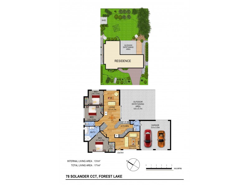 78 Solander Cct, Forest Lake QLD 4078 Floorplan