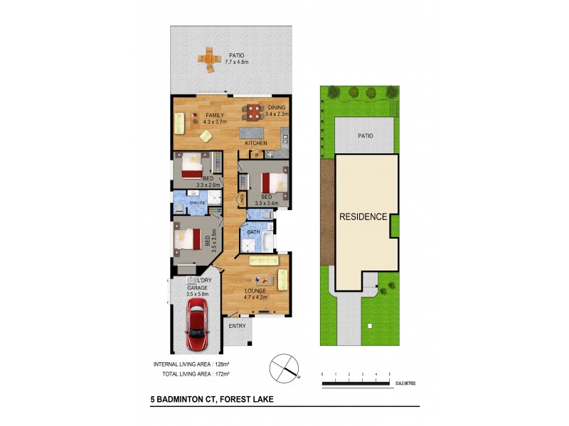 5 Badminton Ct, Forest Lake QLD 4078 Floorplan
