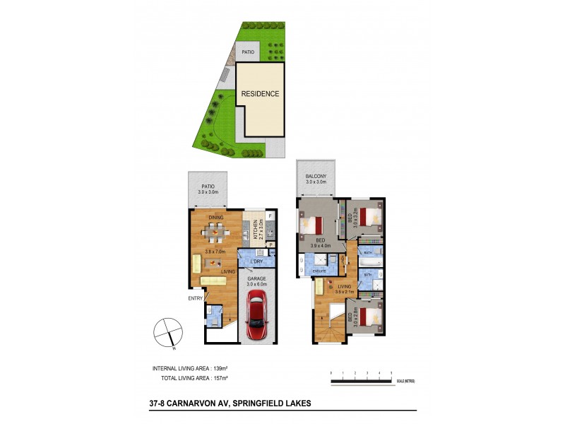 37/8 Carnarvon Ave, Springfield Lakes QLD 4300 Floorplan