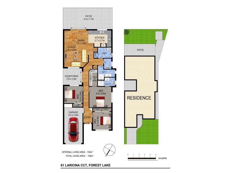 61 Laricina Circuit, Forest Lake QLD 4078 Floorplan