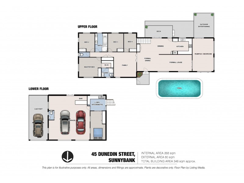 45 Dunedin Street, Sunnybank QLD 4109 Floorplan