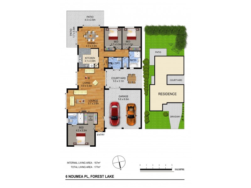 6 Noumea Pl, Forest Lake QLD 4078 Floorplan