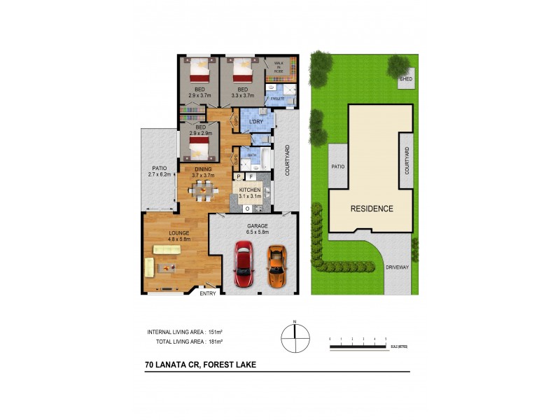 70 Lanata Cr, Forest Lake QLD 4078 Floorplan