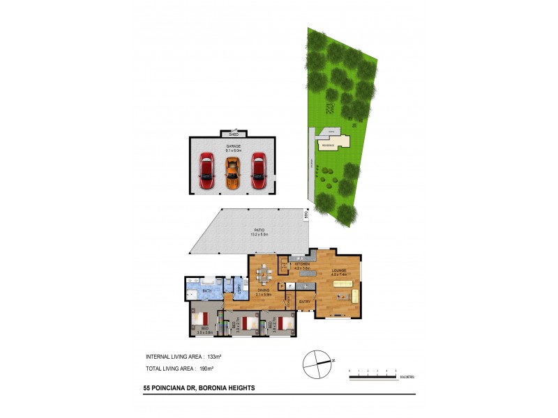 55 Poinciana Dr, Boronia Heights QLD 4124 Floorplan
