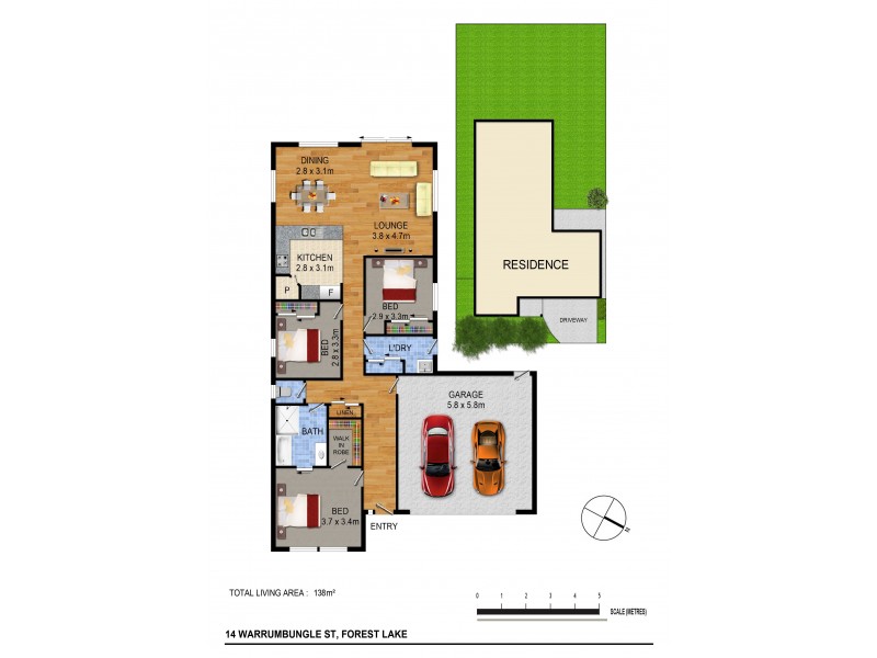 14 Warrumbungle St, Forest Lake QLD 4078 Floorplan