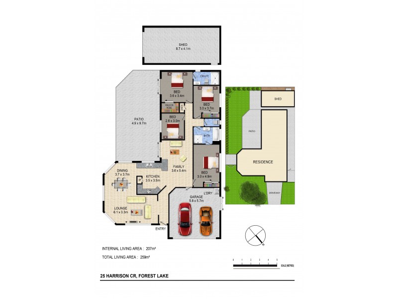 25 Harrision Cr, Forest Lake QLD 4078 Floorplan
