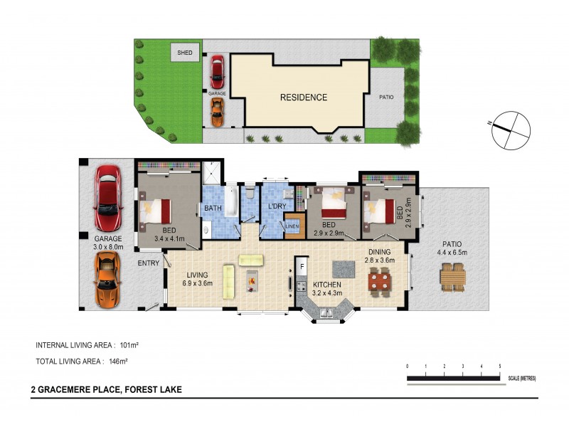 2 Gracemere Pl, Forest Lake QLD 4078 Floorplan