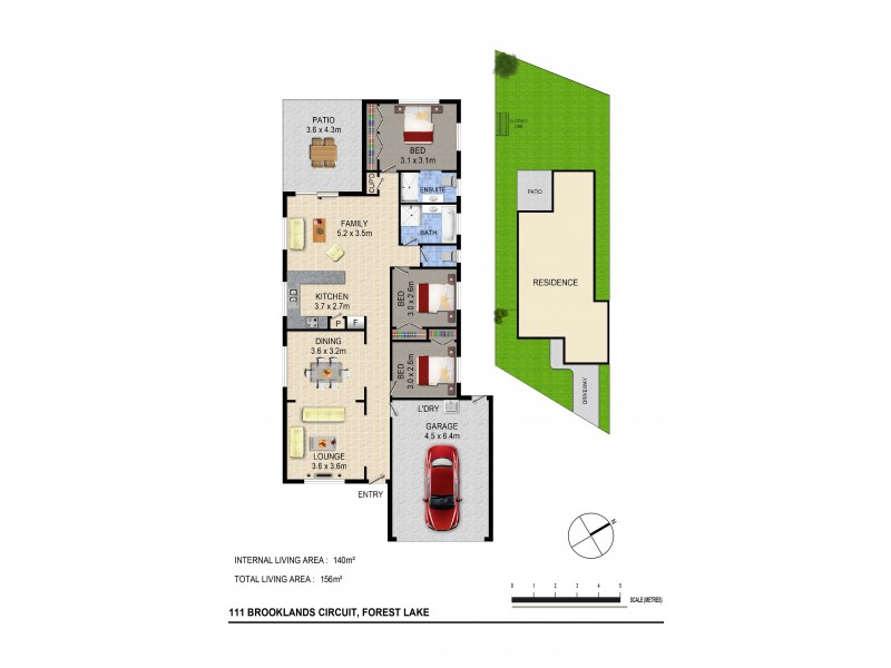 111 Brooklands Cct, Forest Lake QLD 4078 Floorplan