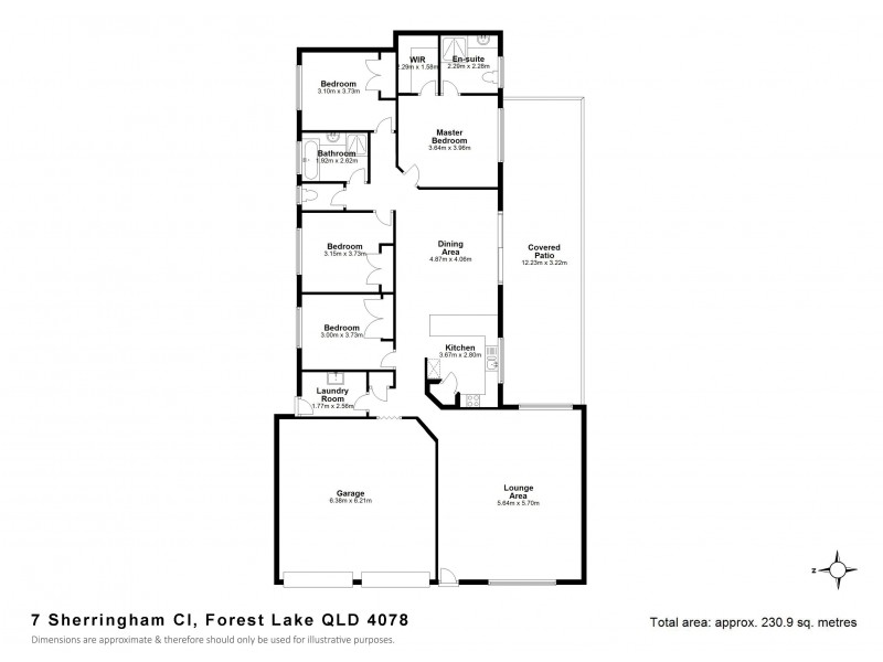 7 Sherringham Cl, Forest Lake QLD 4078 Floorplan