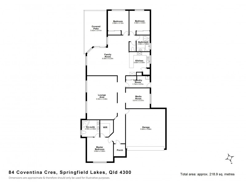 84 Coventina Cr, Springfield Lakes QLD 4300 Floorplan
