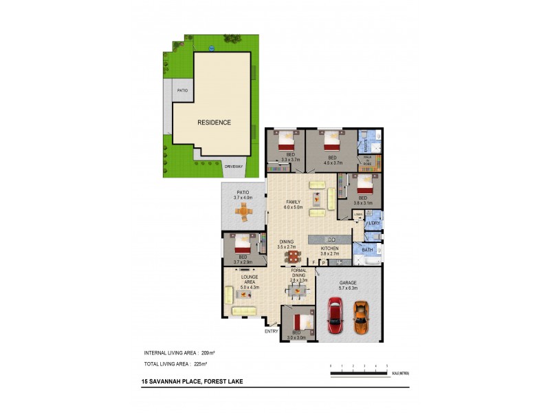 15 Savannah Pl, Forest Lake QLD 4078 Floorplan