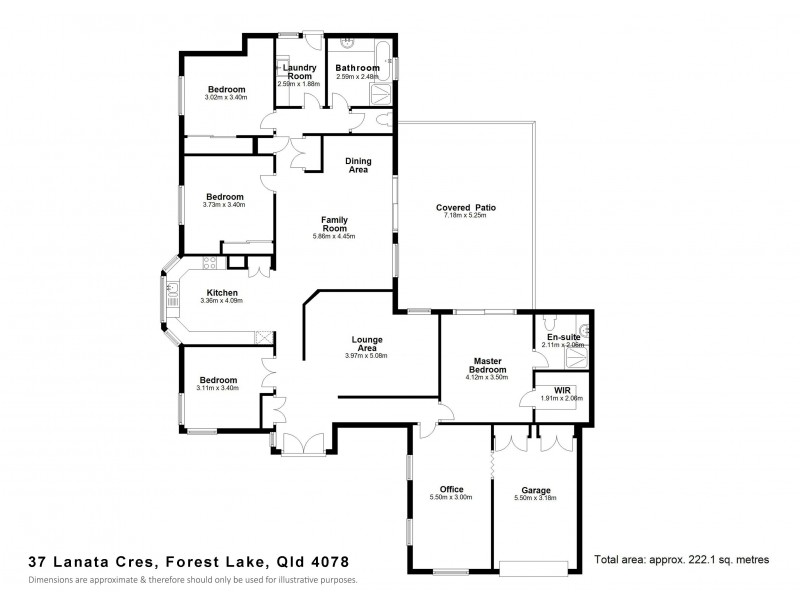37 Lanata Cr, Forest Lake QLD 4078 Floorplan