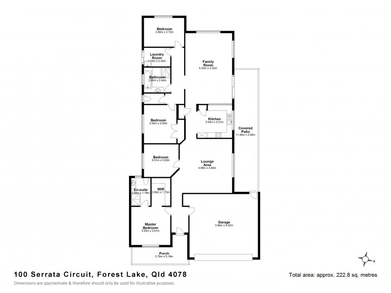 100 Serrata Cct, Forest Lake QLD 4078 Floorplan