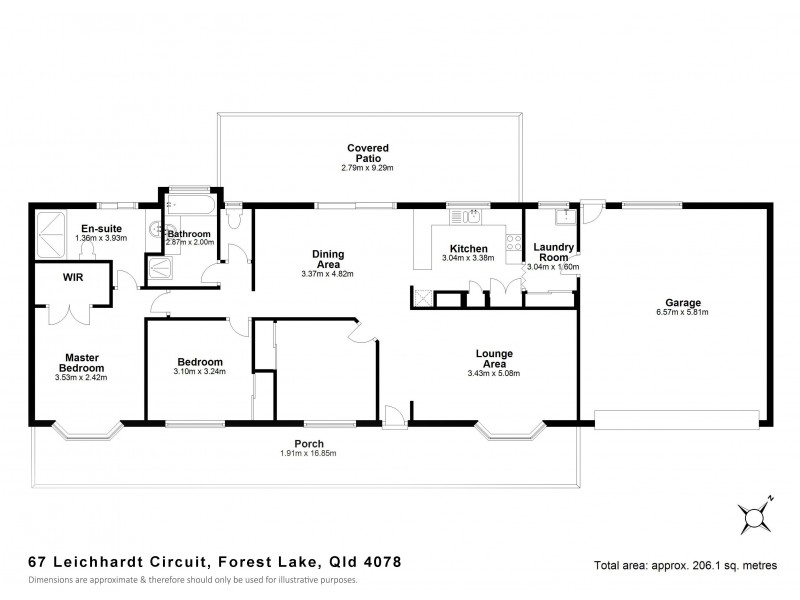 67 Leichhardt Cct, Forest Lake QLD 4078 Floorplan