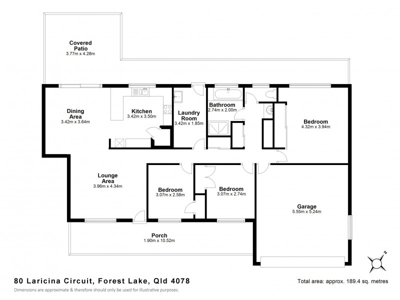 80 Laricina Cct, Forest Lake QLD 4078 Floorplan