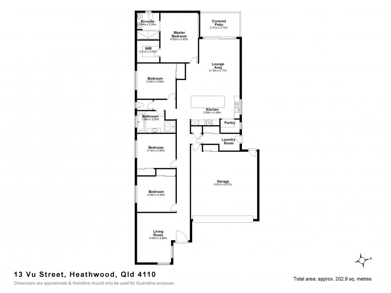 13 Vu St, Heathwood QLD 4110 Floorplan