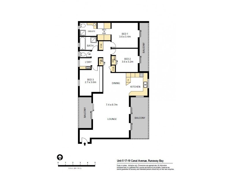 5/17 Canal Avenue, Runaway Bay QLD 4216 Floorplan