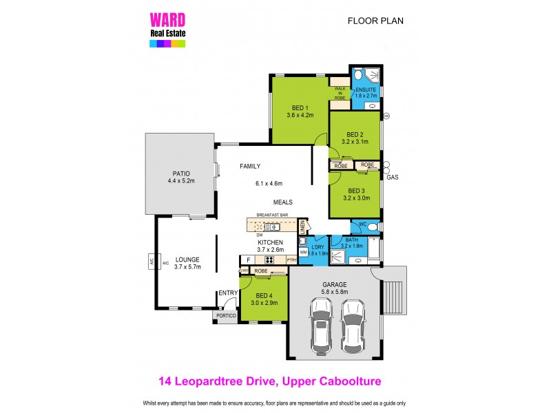 14 Leopardtree Drive, Upper Caboolture QLD 4510 Floorplan