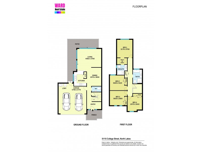 51/15 College Street, North Lakes QLD 4509 Floorplan
